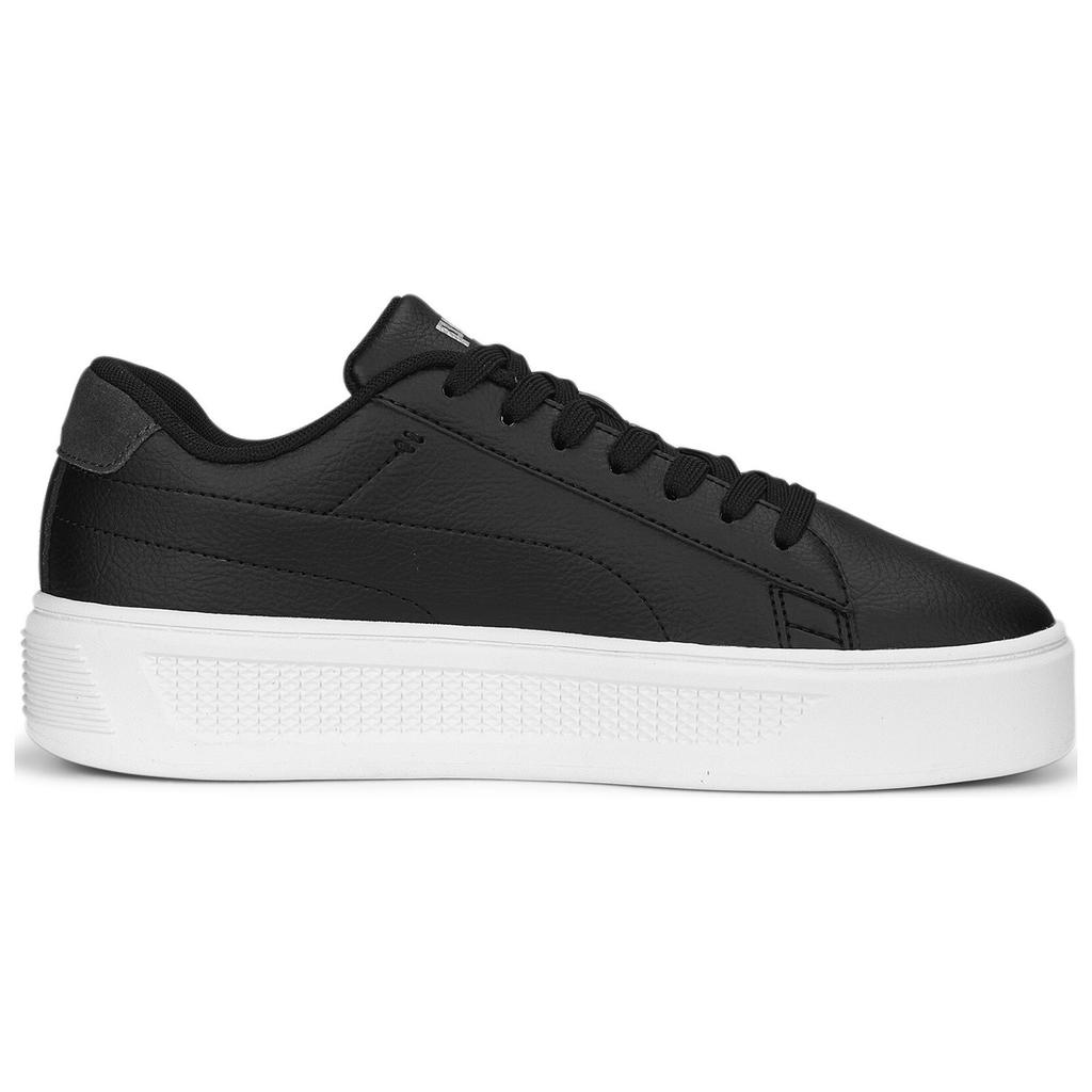 New PUMA Smash Platform V3 Low Top Skateboard Shoes Women's Black 389403-02