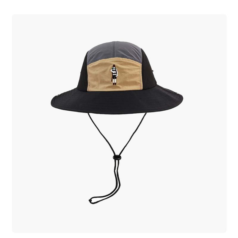 Retro color matching quick drying bucket hat outdoor mountain visor mountain camping sun protection western denim