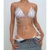 Fashionable Pearls Body Jewelry Necklace with Lightweight Evening Party Accessories for Comfortable Wear