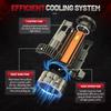 High Power H7 H11 H1 H3 H4 Led Headlight Bulb 6000K LED 9005 9006 9012 HB3 HB4 3 Copper Tube Led Light Kit for Car 12V 2PCS