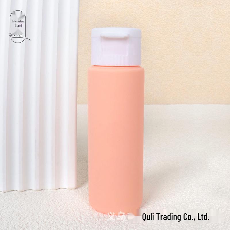 50ml Macaron Squeeze Reiseflaschen Set - Nachfüllbare Wildleder Kosmetik- & Shampoo-Behälter