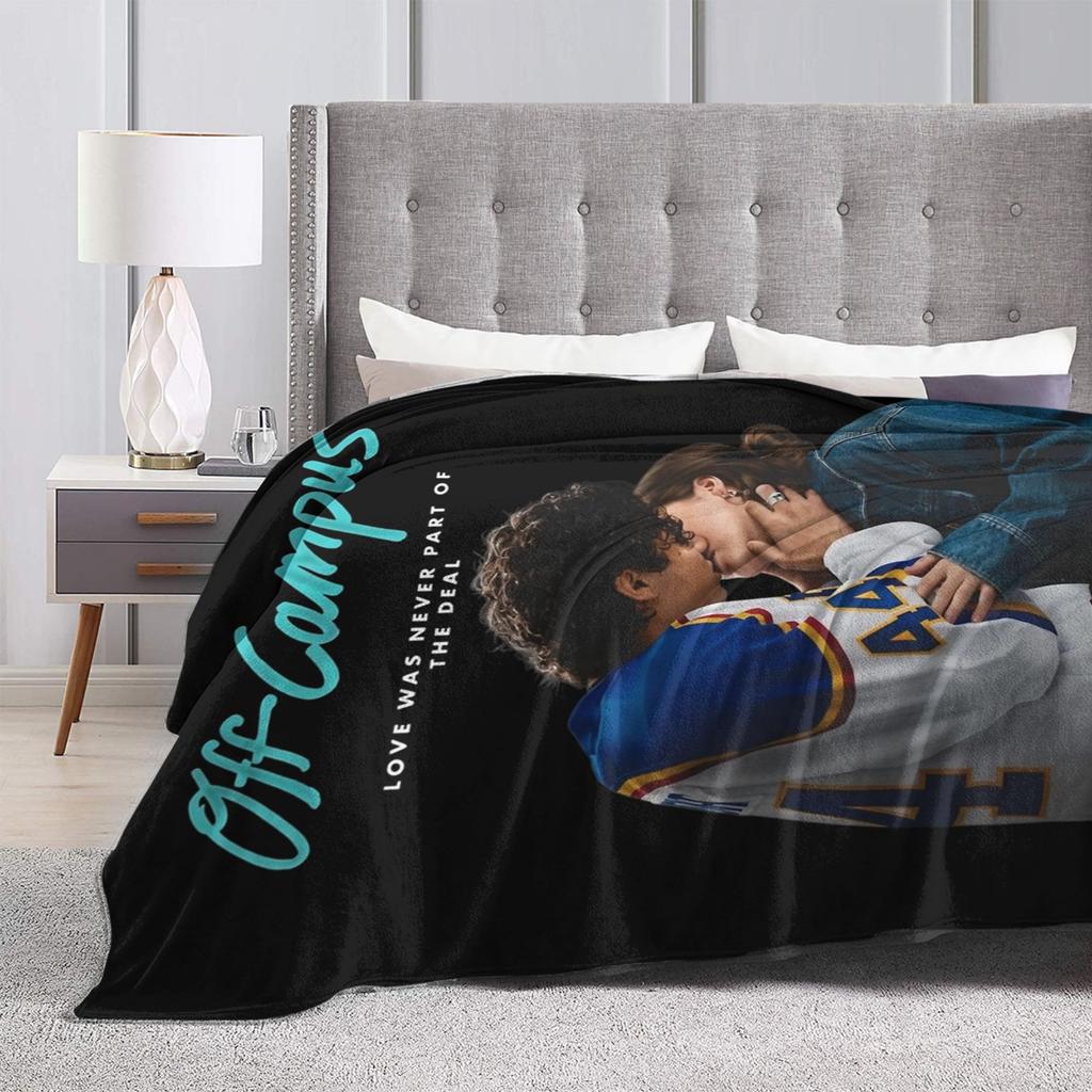 Off Campus Hockey, Briar U Garrett Grahams & Hannah Blankets Coral Fleece Plush Lightweight Thin Throw Blanket Bed Rug