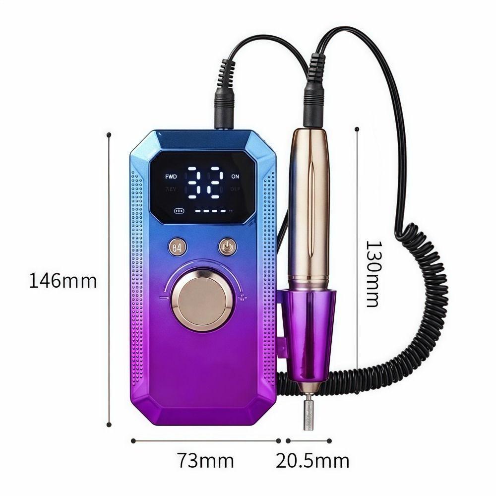 LED Display Electric Nail Polishing Grinder Rechargeable Nail Grinder Nail Tools