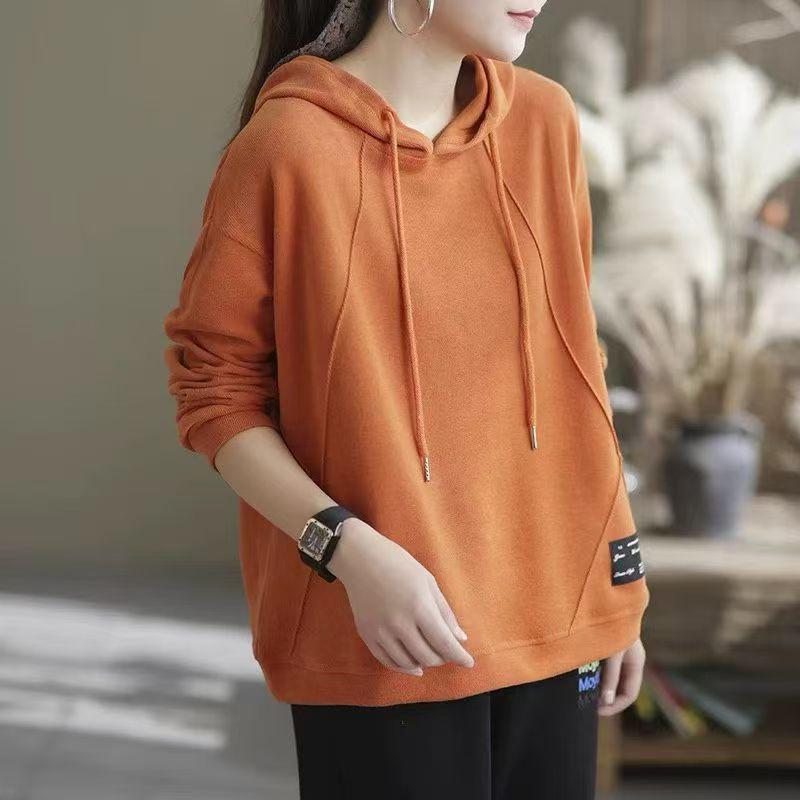 Korean Artistic Hooded Sweatshirt: Stylish, Comfortable, Loose-Fit Casual Pullover for Women (2025)