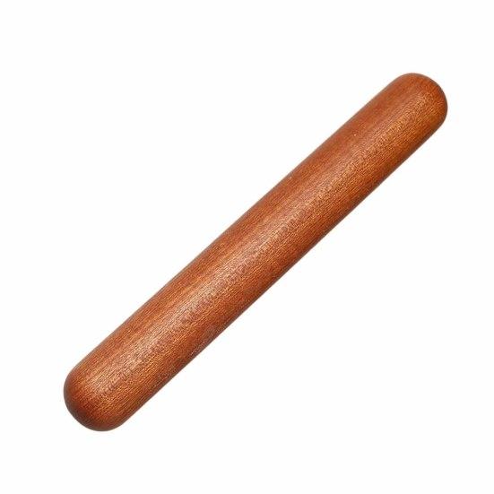 Wooden Rolling Pin Natural Solid Wood Multi-Purpose Dough Roller Anti-Stick Kitchen Tool for Fondant 20cm