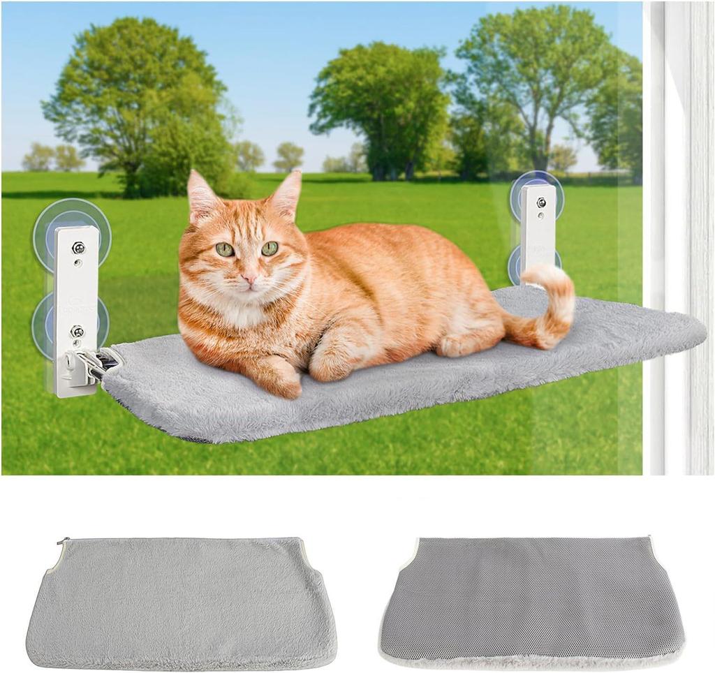 Four Seasons Foldable Cat Hammock: Window Suction Cup Floating Bed