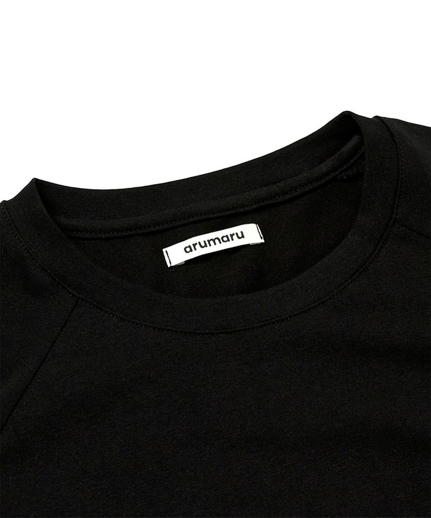 Alumalu Shirred Crop Top_Black