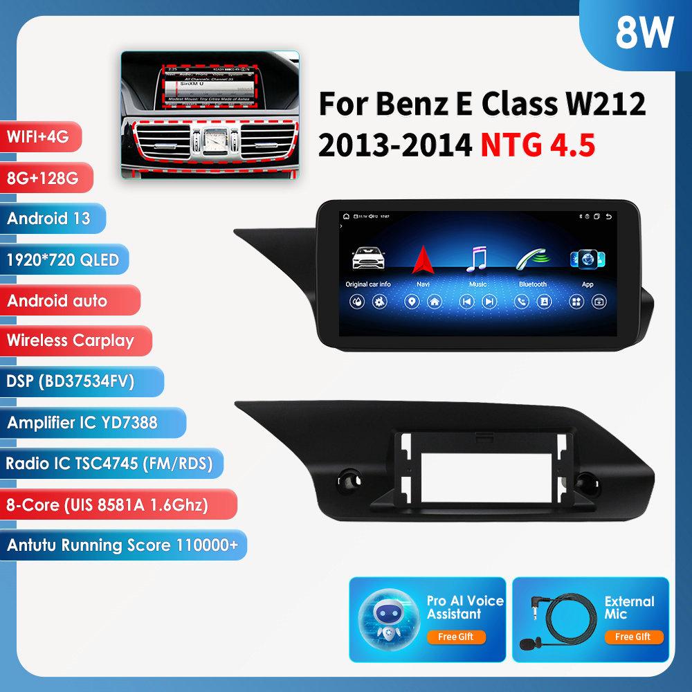 

Hizpo Восьмиядерный Автомобильный Экран Стерео Поддержка Carplay Auto для Mercedes Benz W212 E-Class E200 E230 E260 E300 S212 2013-2014 NTG4.5 Интеллектуальный Экран 8W 8G 128G,AI