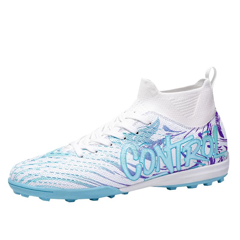 High Top Soccer Shoes Lace Up Football Boots Long Stud Training Sports Shoes 34-45 34