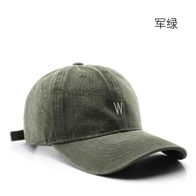 Baseball Cap Retro Male Personality Street Shade Sun Hat Outdoor Denim Alphabet Embroidered Cap