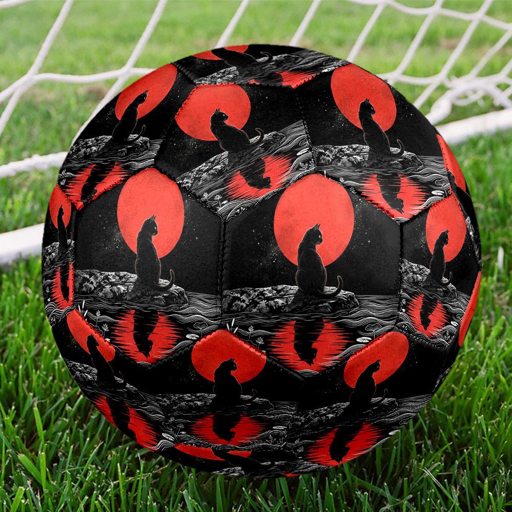1pc Moonlit Reflection Theme Soccer Ball Football, Size 5, Lightweight PVC, Durable Outdoor Training Soccer Ball, Gift M61428
