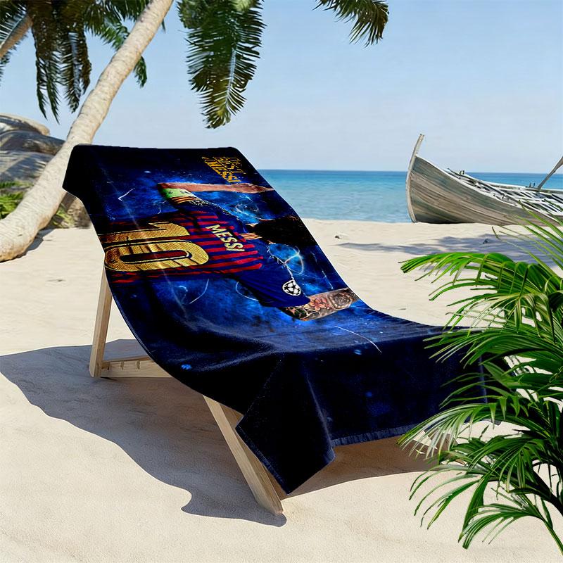 Asciugamano da Spiaggia con Stampa di Messi, Asciugamano Grande Morbido ad Asciugatura Rapida per Spiaggia Campeggio Nuoto