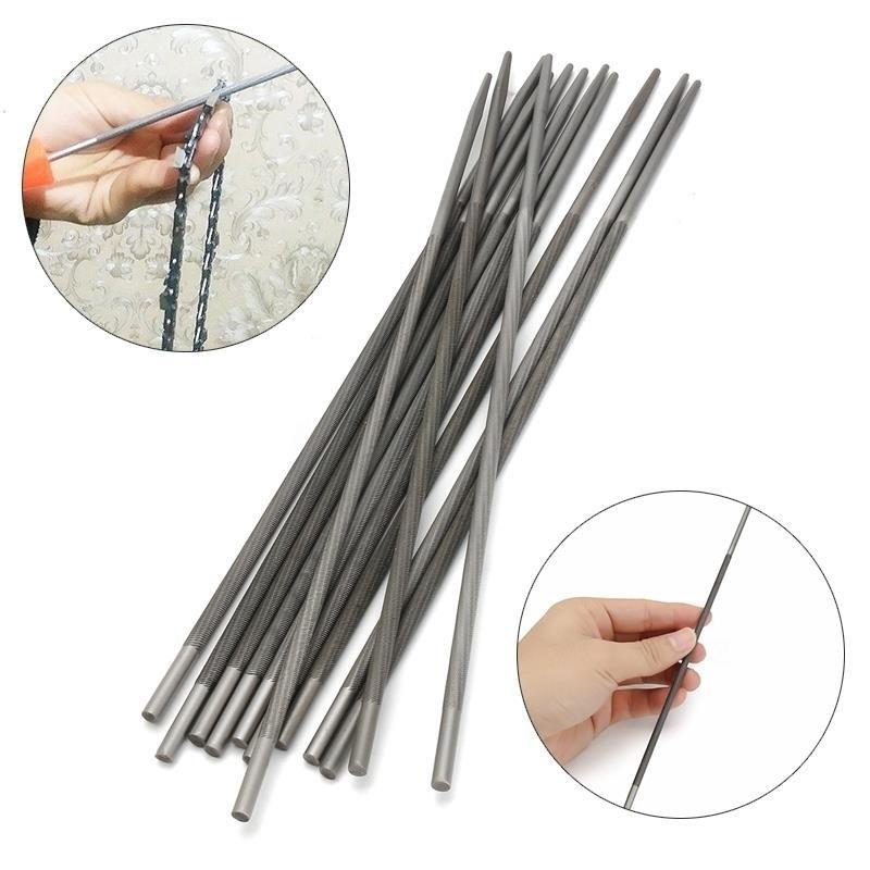 

12 штук Круглі напилки 4.0мм для заточування ланцюга бензопили для деревообробки