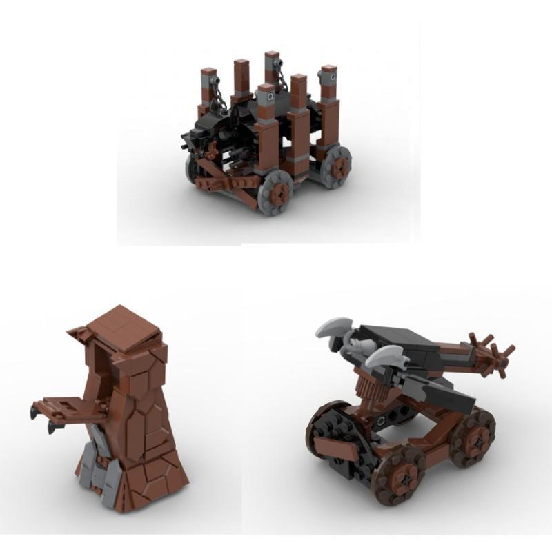 Medieval Castle Ancient Weapons Siege Car Building Block Assembly Toy Model Compatible With Small Particles