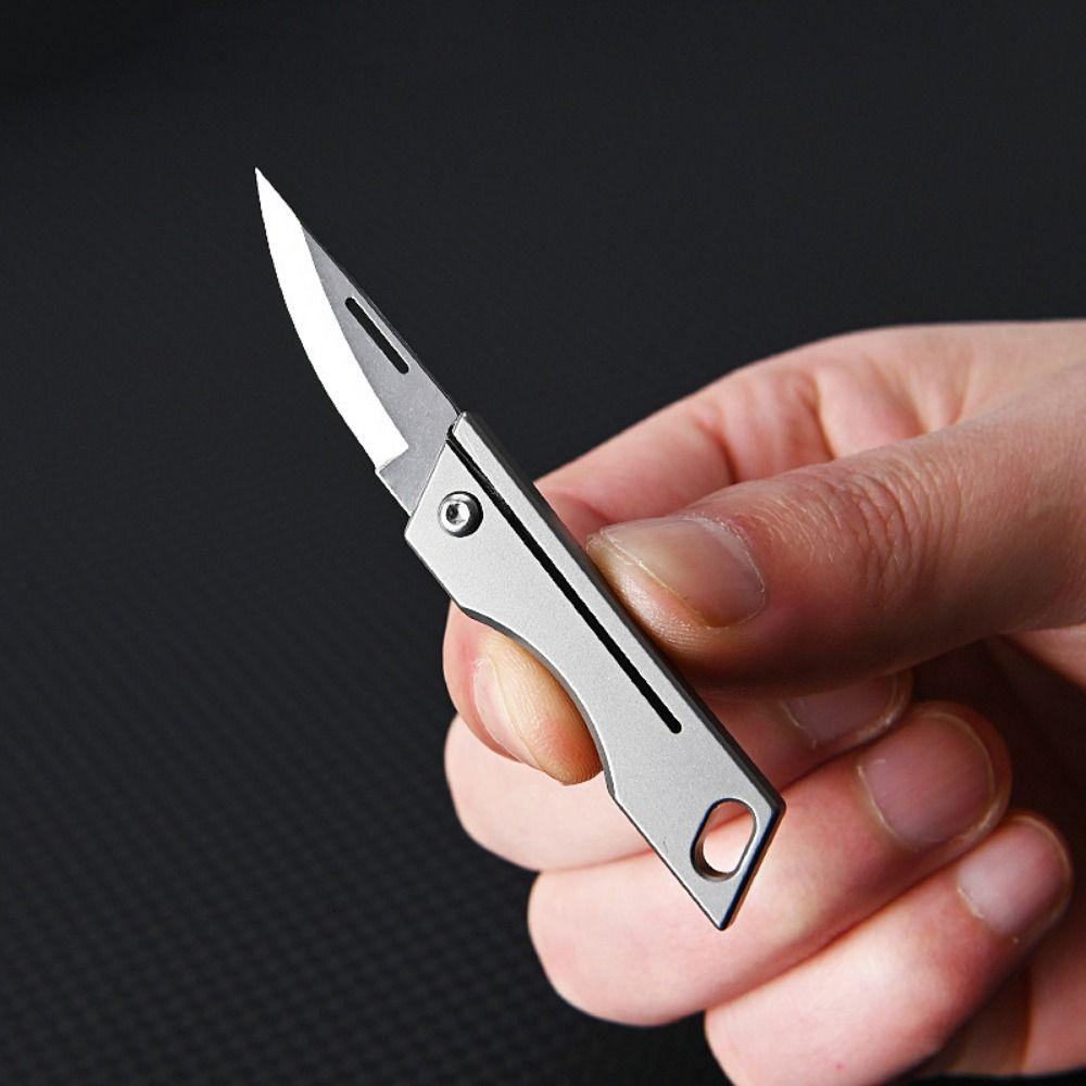 Keychain Pendant Portable Sharp Cutter Super Lightweight Sharp Outdoor Folding Cutter D2 Steel Multi-functional