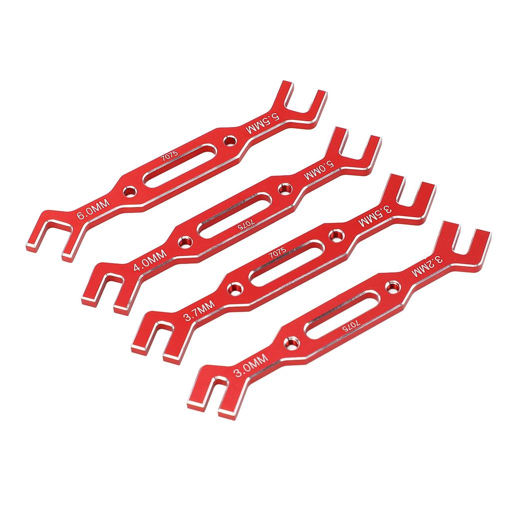 4PCS Set RC Ball Tie Rod Adjustment Wrench Aluminium Alloy 1 10 1 16 3.0mm‑6.0mm Model RC Car Repair Tool