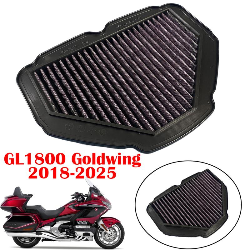 Motorcycle Air Filter Cleaner High Flow Non-woven Fabric Air Intake Filter Element For Honda GL1800 Goldwing GL 1800 2018-2025
