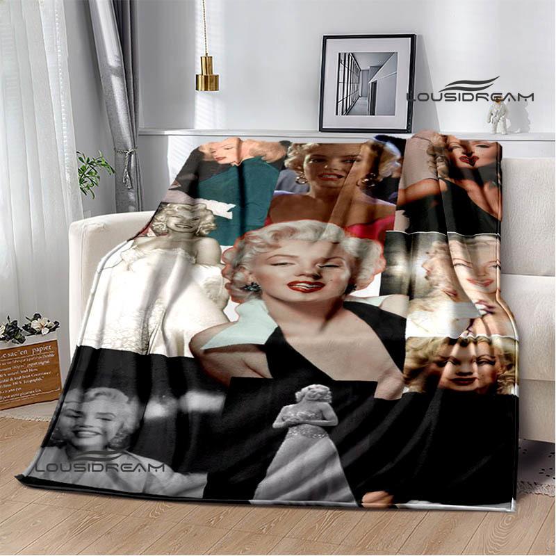 Marilyn Monroe Printed blankets picnic blanket Warm Flannel blankets Soft and comfortable blanket bed linings Birthday Gift