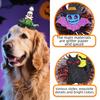 Yousheng 1 Pair Halloween Dog Barrettes Witch Hat Pet Hair Clip Felt Skull Gauze Cobweb Hair Accessories for Puppy Cats Festive Dress-up