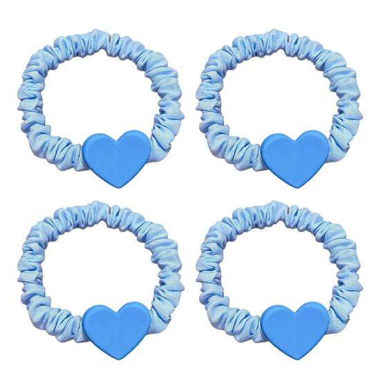 

4 шт. Резинки для волос для девочек Мультяшное украшение Макаронные цвета Высокоэластичные Резинки для волос Высокая эластичность Без повреждения волос Держатель для хвоста F