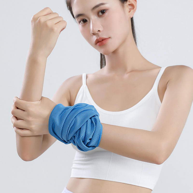 1/2pcs Ice Cooling Wrist Sweatband Tennis Sport Wristband Volleyball Gym Wrist Brace Support Sweat Band Towel Wrist Protect NEW