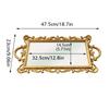 1PC Mirror Tray Jewelry Storage Mirror Stand Home Decoration Golden Storage Tray Photography Ornaments 47.5x23x2.5cm
