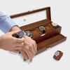 Mocamoro Watch Holds 6 Watch Luxury Watch Collection for Clear Glass Gift Case, Watches, Two-Tier Box, Men, Top, Display,