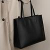 Genuine Leather Large Capacity Tote Bag Black Cowhide Commuter Bag New Briefcase Laptop Bag Versatile Textured Shoulder Bag