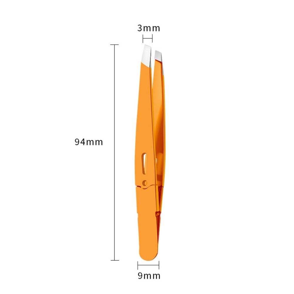 2PCS Stainless Steel Eyebrow Tweezer Colorful Multi-purpose Eyelash Extension Clip Makeup Tools Hairs Puller Facial Care