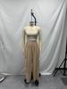 2025 European Autumn/Winter Women's Cotton Linen Wide-Leg Pants with Pockets - Loose & Slimming Design