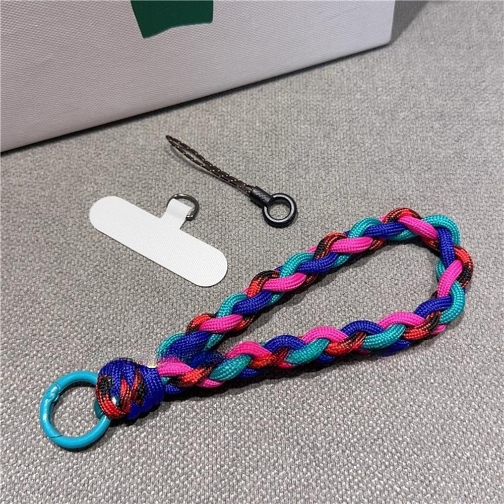 New Handwoven Adjustable Mobile Phone Universal Lanyard Wrist Strap Outdoor Sports Convenient Safety Anti-drop Rope Accessories