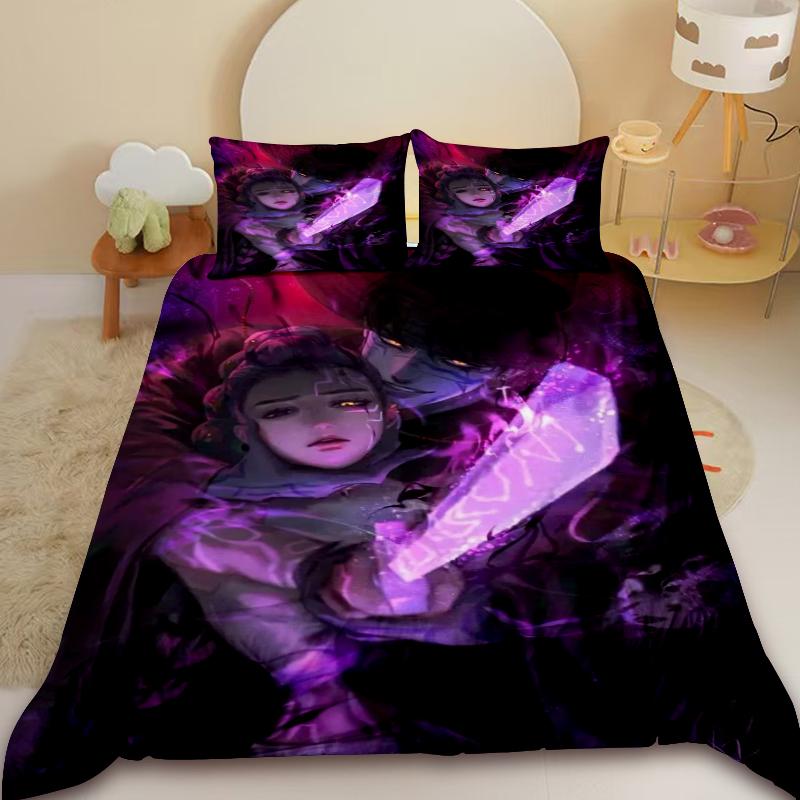 K-Pop Demon Hunters Bedding Sets Eu Single Comforter Quilt Bed Cover Duvet Cover Pillow Case 2-3 Pieces Sets Kids Adult Size