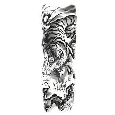 Lark Tattoo Sticker H047, Tiger, 1 Pc