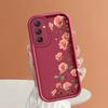 Soft Silicone Square Ladder Printing Pattern Phone Casing Full Cover Camera Shockproof Protection Rubber Case for Samsung