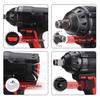 288VF 1/2Inch 520NM Max Brushless Impact Wrench Electric Wrench Power Tool with 2 Battery