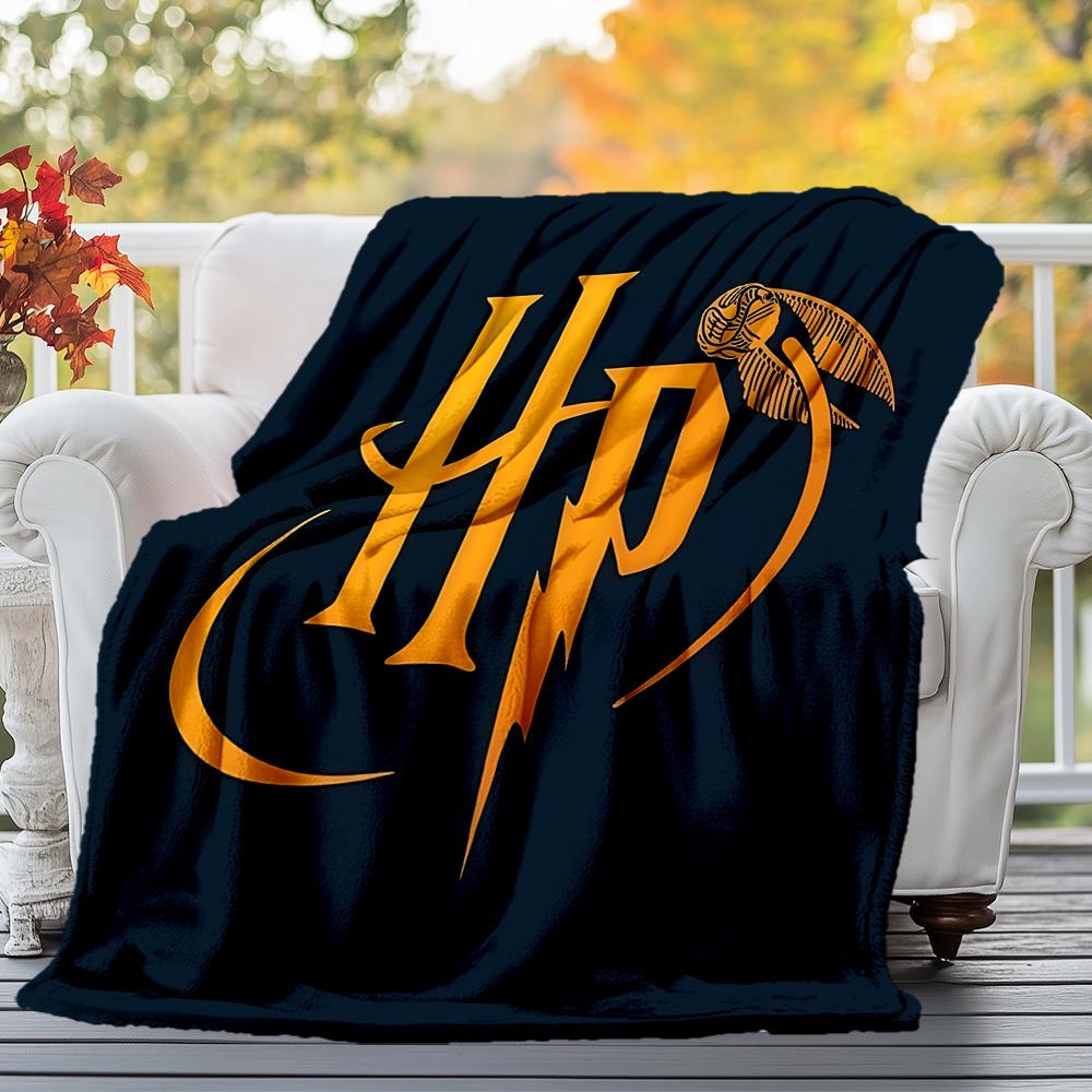 1pc Harry Potter Golden Snitch Outdoor Flannel Throw Blanket All Season Soft Warmth,Home Decor 1031169
