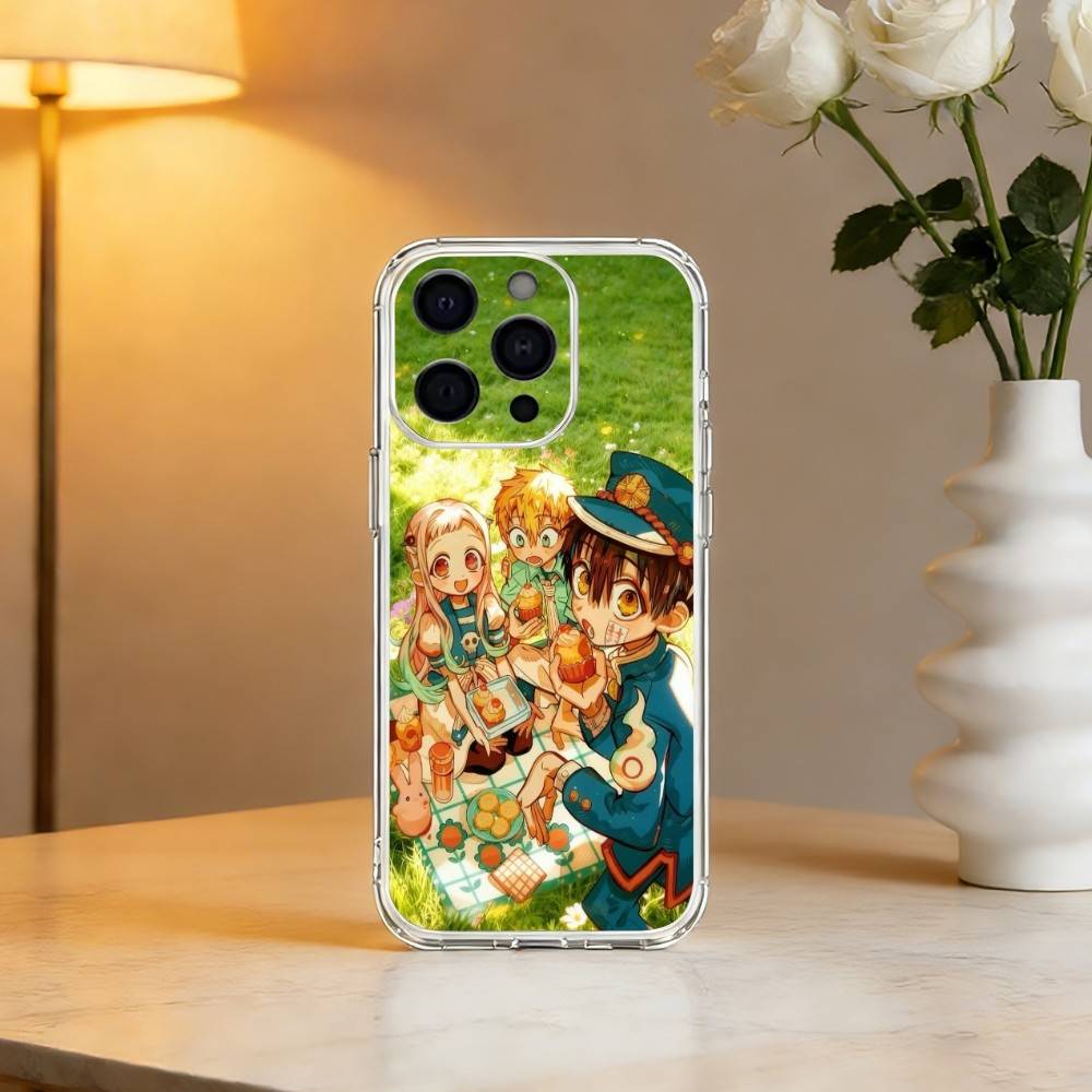 Чехол для телефона «Туалетный Ханако-кун» для iPhone 17 16 15 14 13 12 11 Mini Pro Max Plus Прозрачный чехол iPhone14Pro