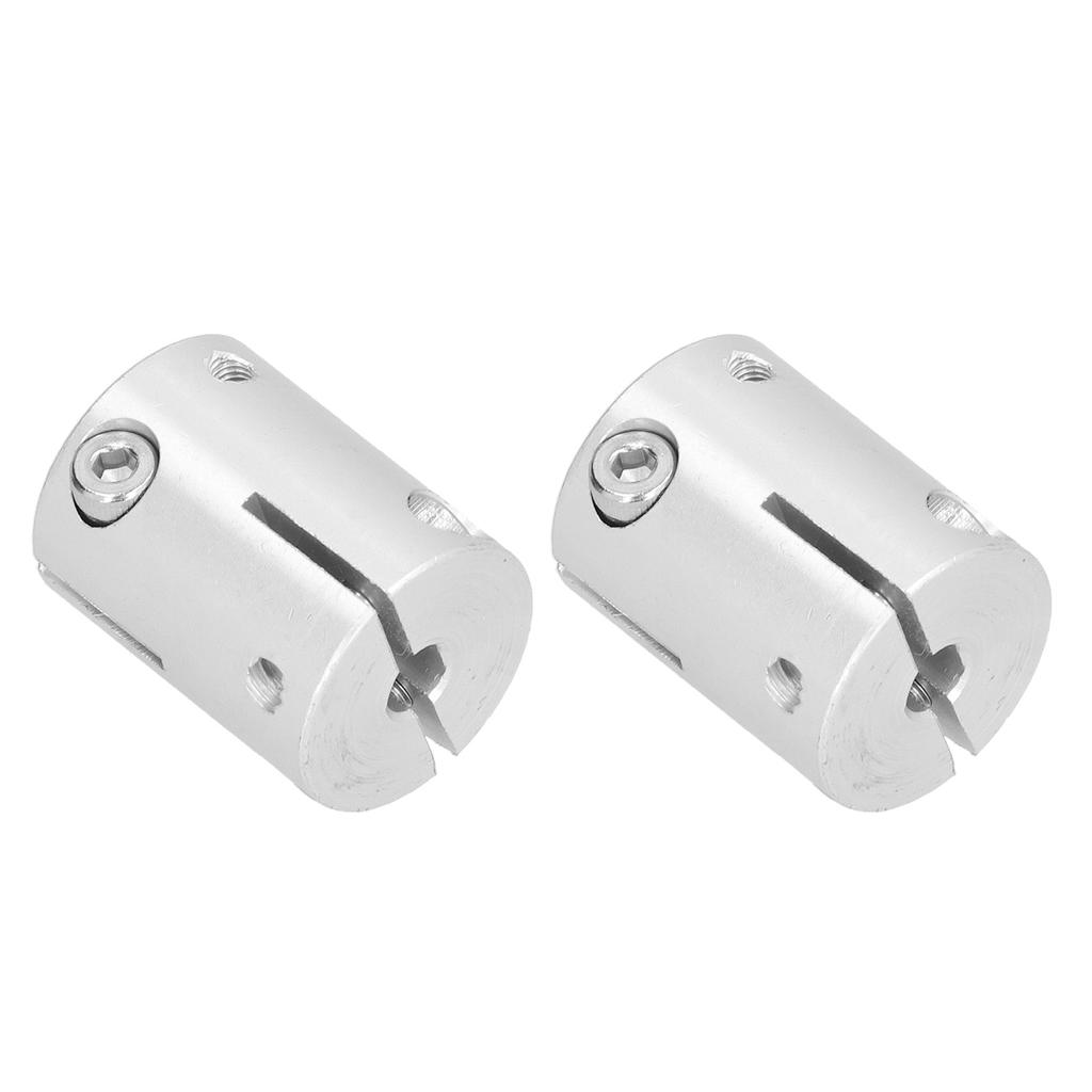 2Pcs Shaft Couplers Aluminum Alloy High Load 6mm To 6mm Bore Couplings Metal Parts