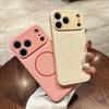 For iPhone 17 Pro Max Case Leather Coated TPU Phone Cover Compatible with MagSafe