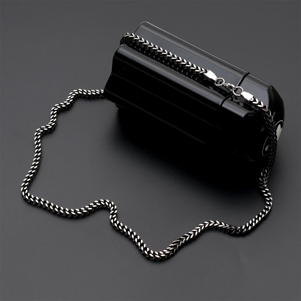 Blancier Cube Link Box Chain 4.0Mm Bm257N1094 Men'S Necklace