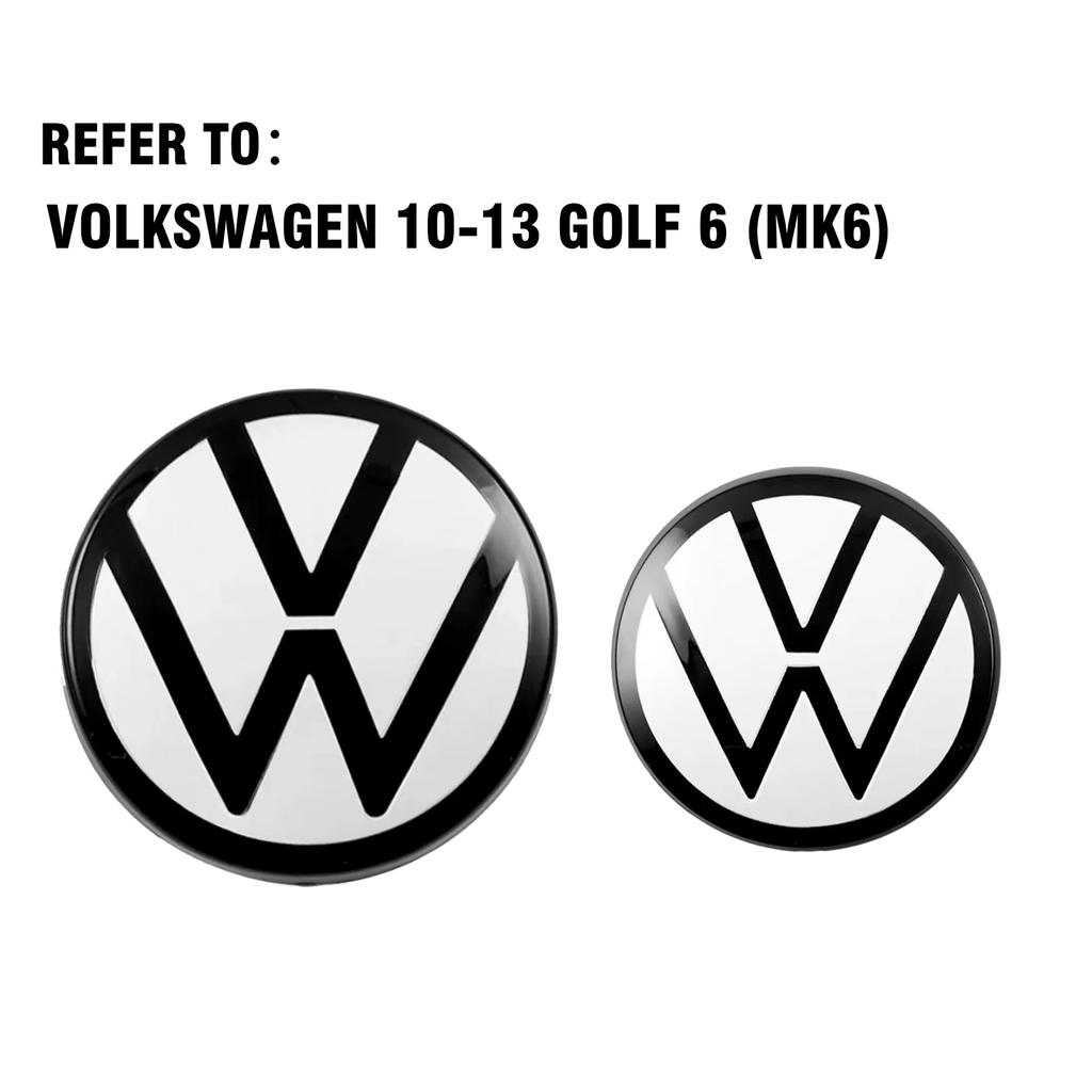 Car Front Grill Badges Rear Trunk Emblem Lid Covers Logo Sticker Black Center Cover For VW Polo Golf 6 7 8 VARIANT PASSAT CC Va4