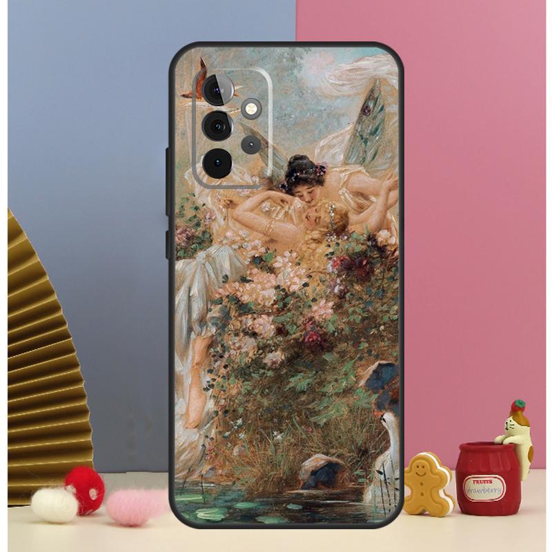 Renaissance art Painting Phone Case For Samsung Galaxy A12 A32 A52 A14 A24 A34 A54 A53 A33 A13 A15 A25 A71 A51 Cover