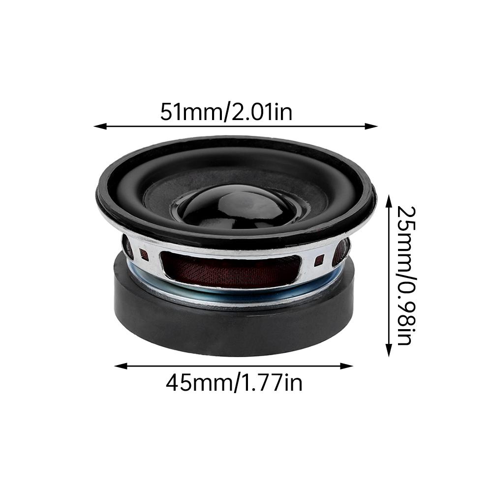 52MM 2-inch 5W 4ohm Full Frequency Speaker Circular Small Audio Amplifier Speaker
