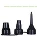 [C]3 Sizes Nozzle Pump Nozzle Head Air Inflator Adaptor Replacement Nozzles Black Air Nozzle of Blower Charging Pump