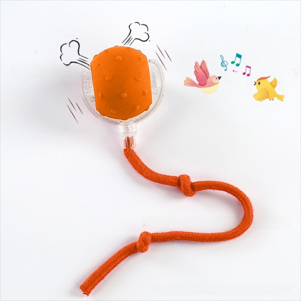 Automatic Smart Cat Toys Fast Rolling Imitate Mouse Tail Dog Cat Training Ball with Bird Sounds Indoor Playing