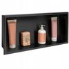 Recessed Bathroom Shelf 30X60 Black Frame - Rea