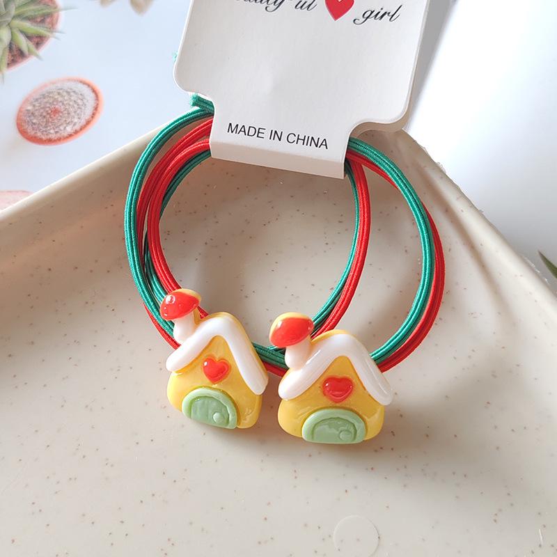 2024 Christmas Santa & Reindeer Hair Ties - High Elasticity (2-Pack)