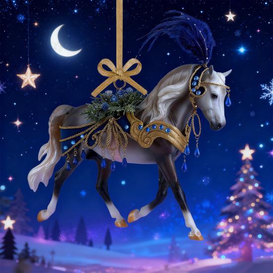 Horse Christmas Ornament Acrylic Horse Ornaments for Christmas Tree Gifts for Women