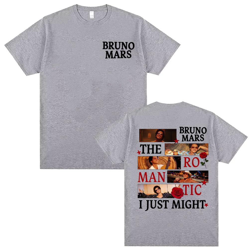 Bruno Mars The RoUnisextic Tour Pop Concert Tshirt Unisex Women Harajuku Hip Hop Pop Music Tshirts High Quality 100 Cotton T Shirts