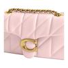 Coach Bolso Bandolera Acolchado de Cuero Tabby 20 Clásico Bolso de Hombro Pequeño para Mujer Latón Rosa CP149-B4B5